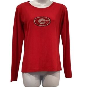 UGA bulldogs long sleeve bedazzled T